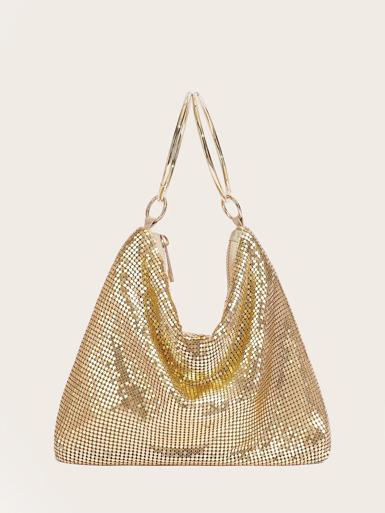 Sequin Casual Nylon Tote - Piña Colada