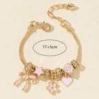 Gold Rhinestone Butterfly - Piña Colada