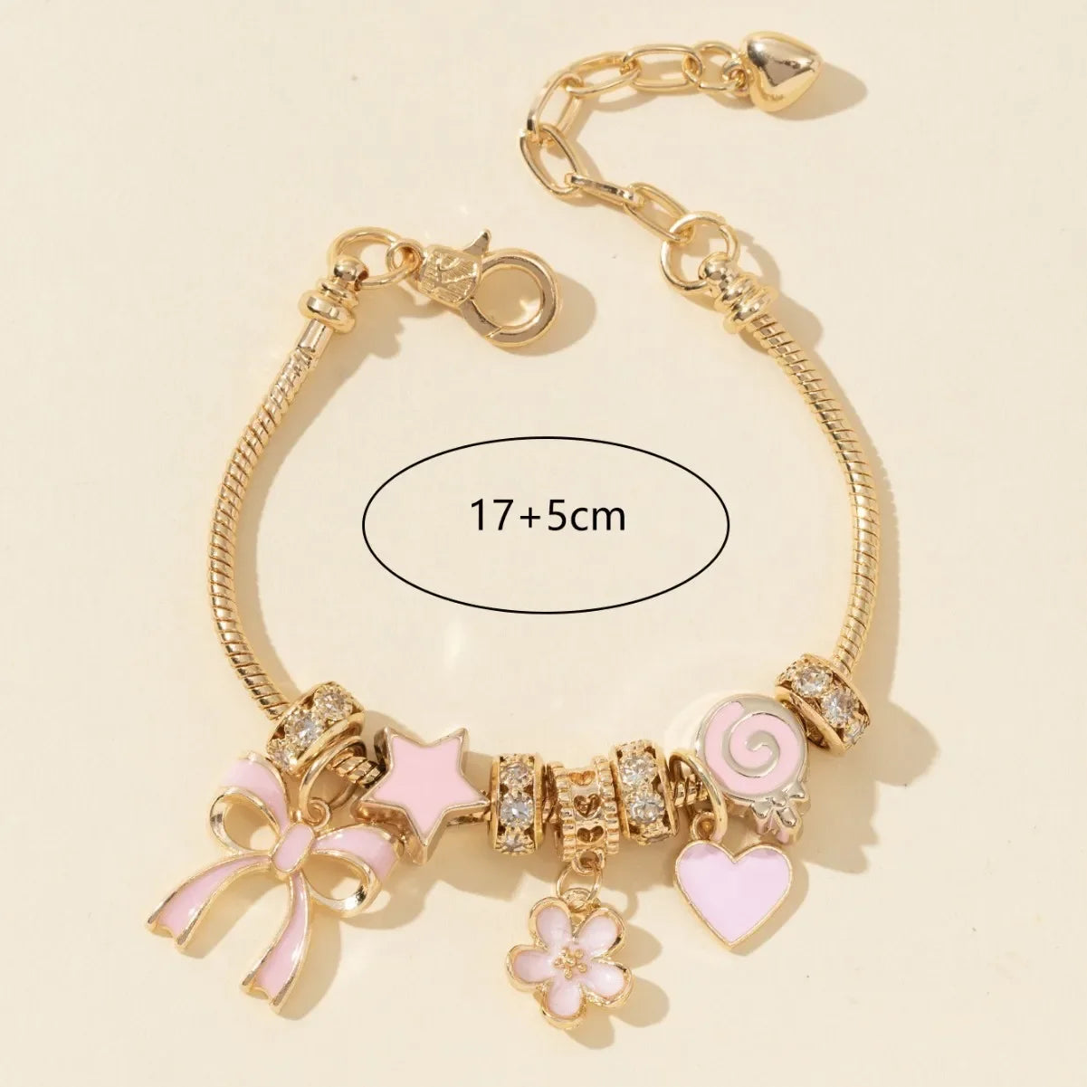 Gold Rhinestone Butterfly - Piña Colada