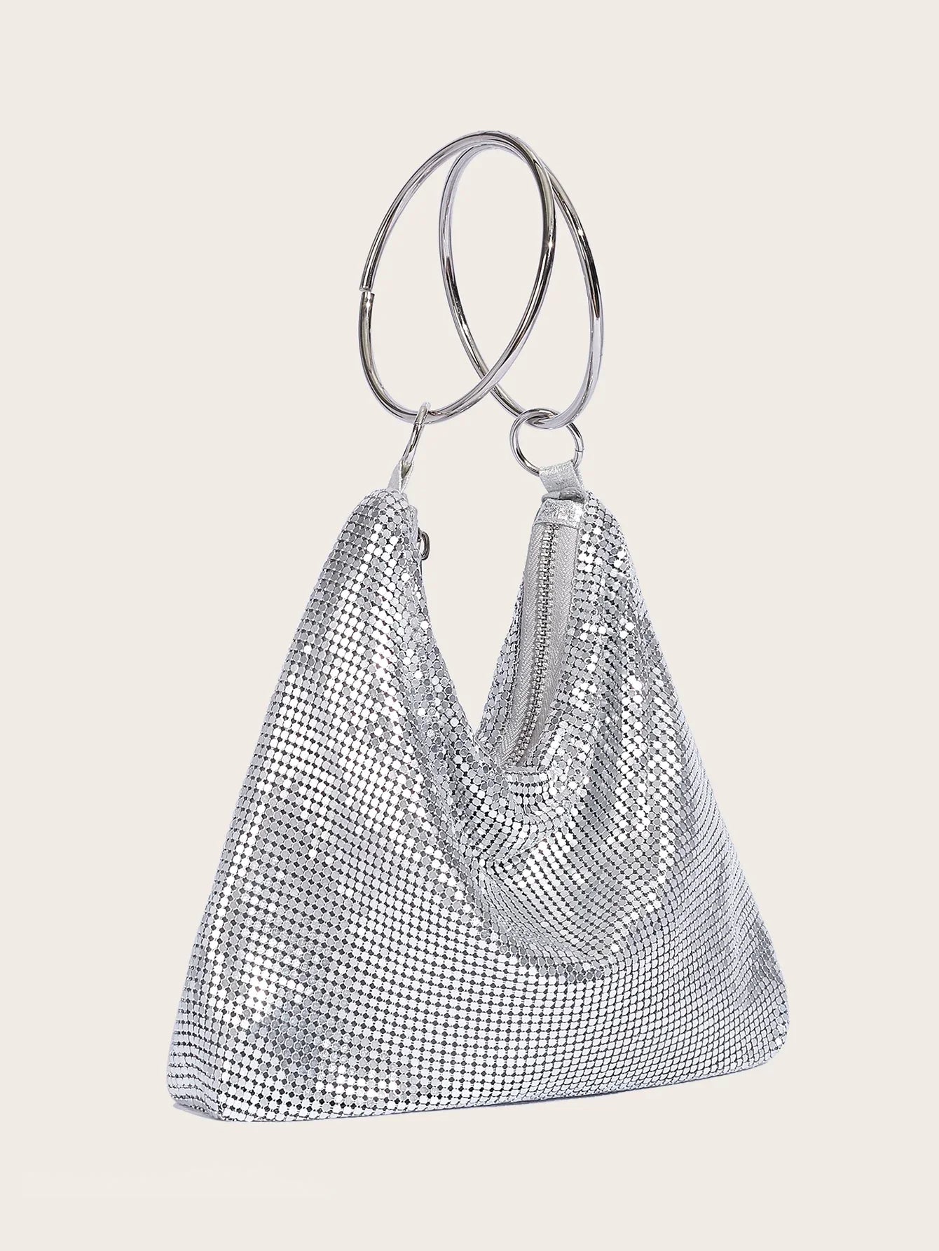 Sequin Casual Nylon Tote - Piña Colada