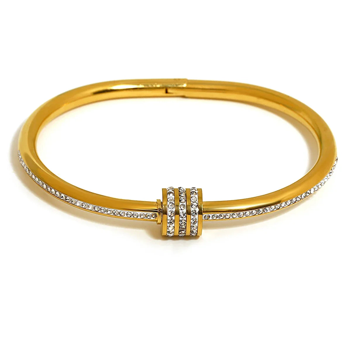 Stainless Steel Cuff Bracelet Color - Piña Colada