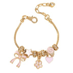 Gold Rhinestone Butterfly - Piña Colada