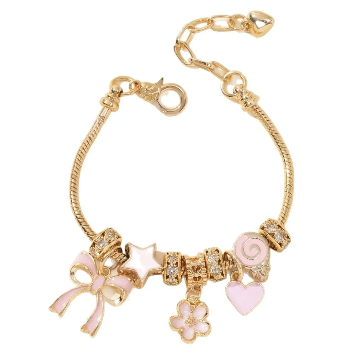 Gold Rhinestone Butterfly - Piña Colada