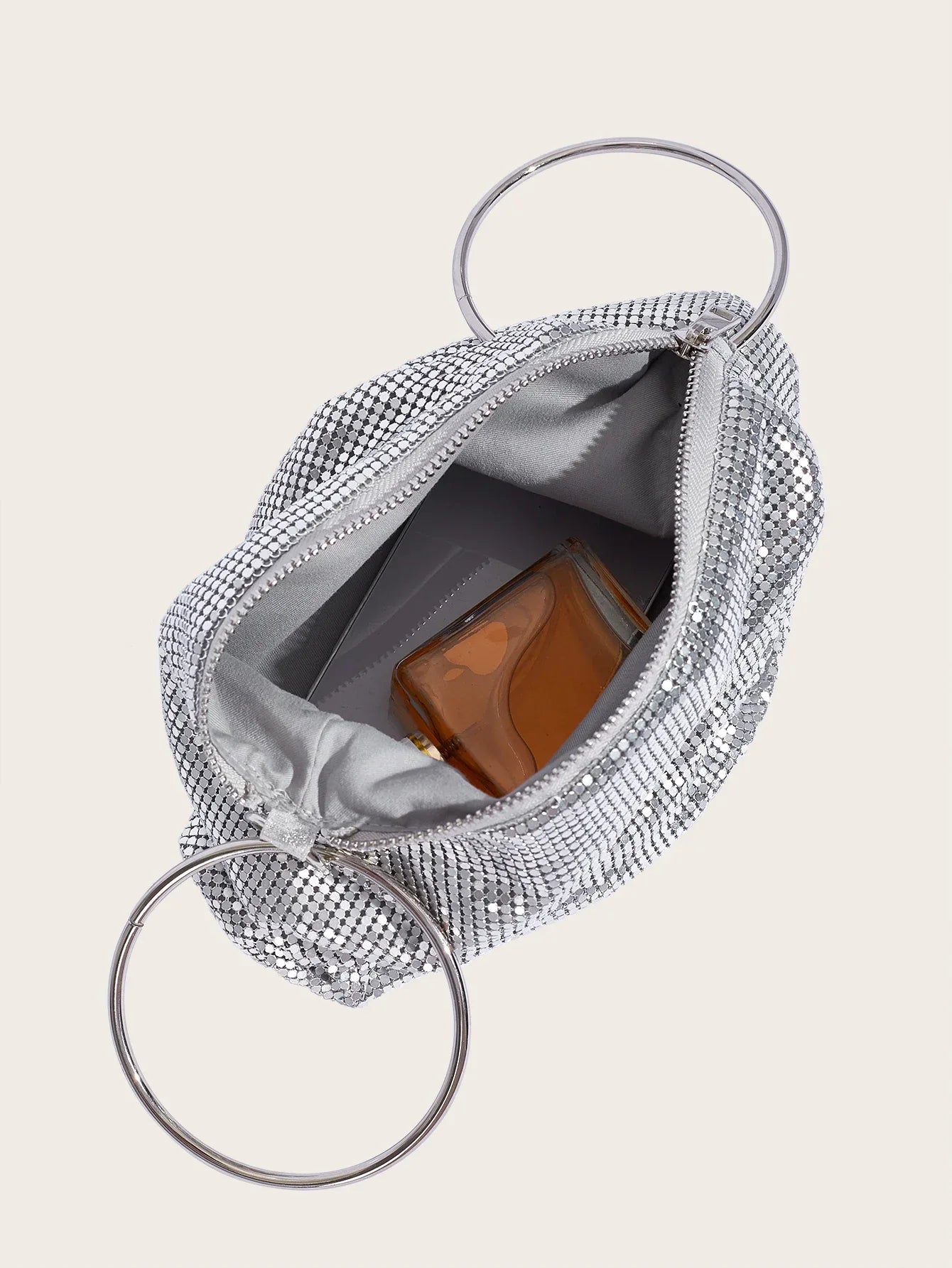 Sequin Casual Nylon Tote - Piña Colada
