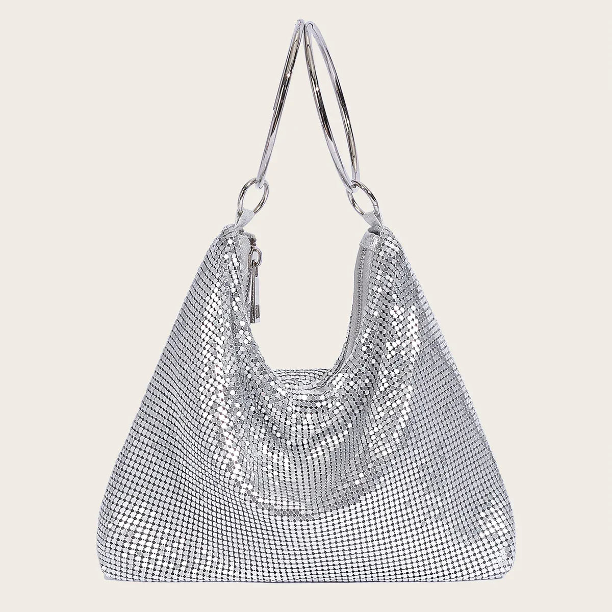Sequin Casual Nylon Tote - Piña Colada