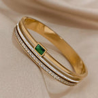 Stainless Steel Cuff Bracelet Color - Piña Colada