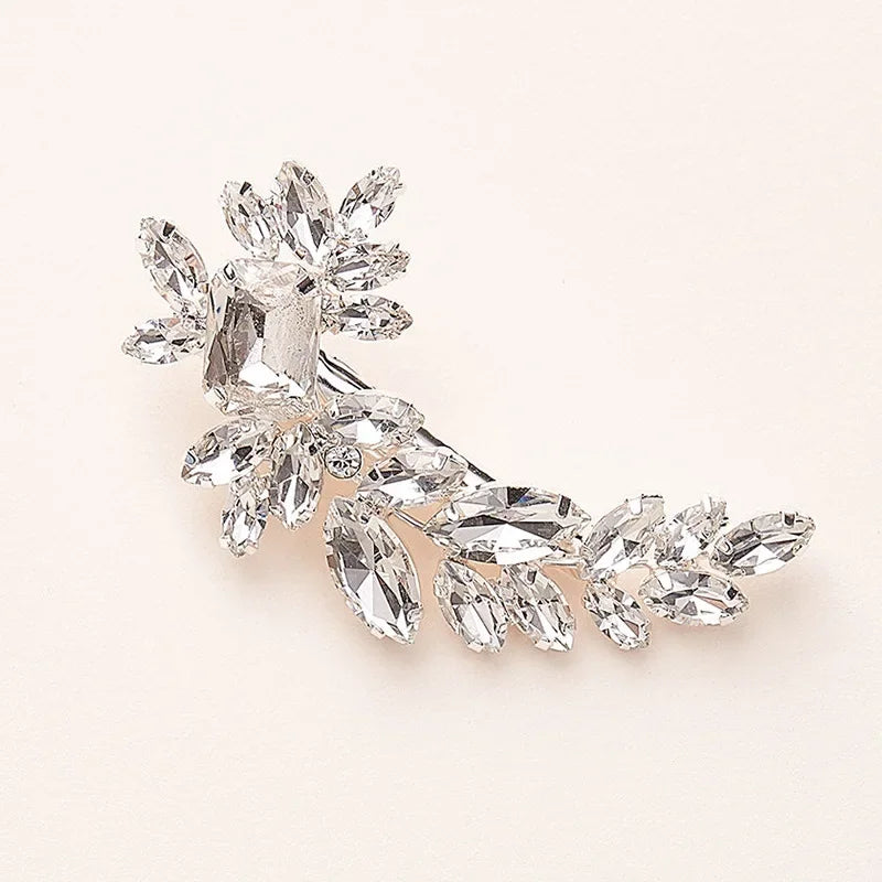 Leaf Rhinestone Hairpin - Piña Colada