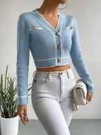 Brandy Stripe Knit Crop Top – Streetwear Style - Piña Colada