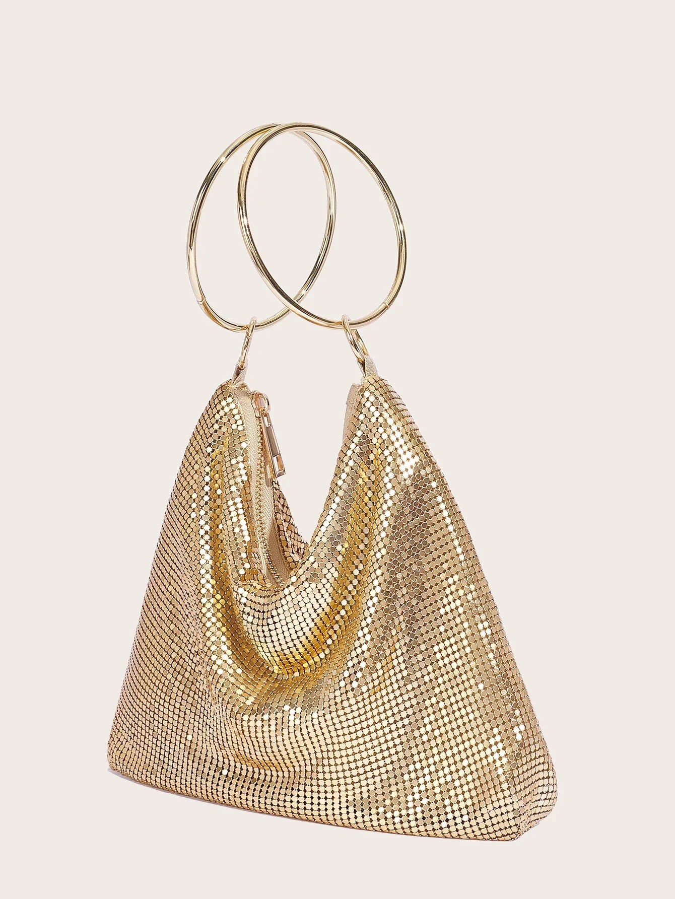 Sequin Casual Nylon Tote - Piña Colada