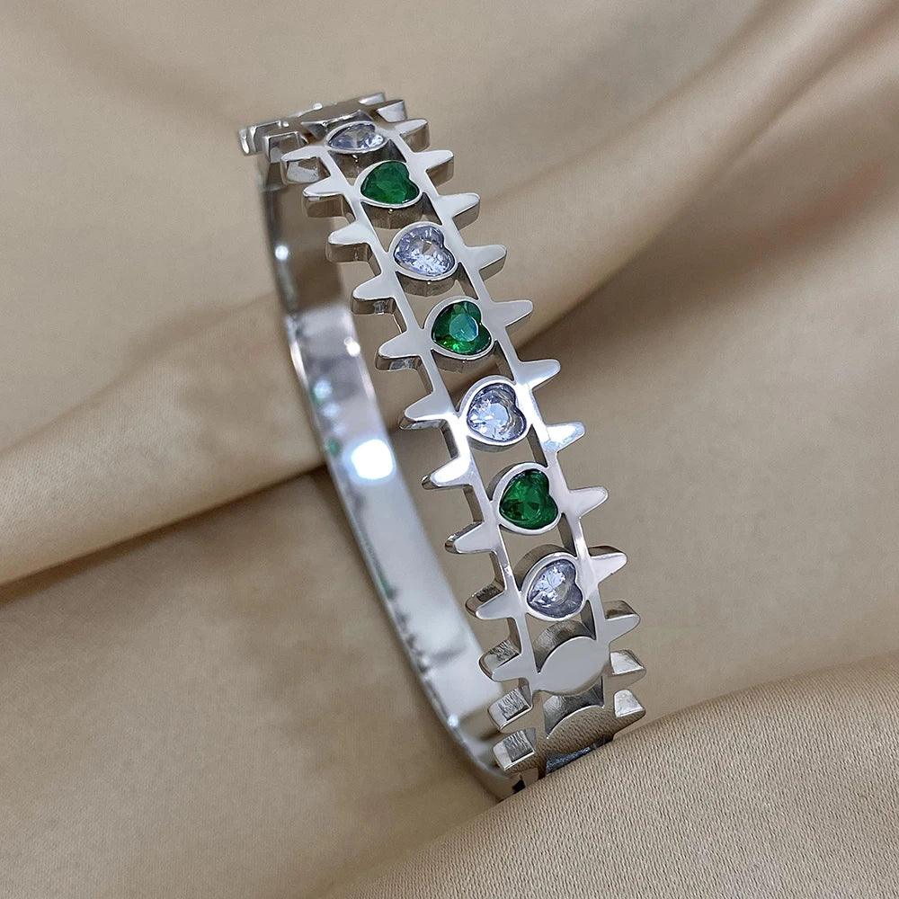 Stainless Steel Cuff Bracelet Color - Piña Colada