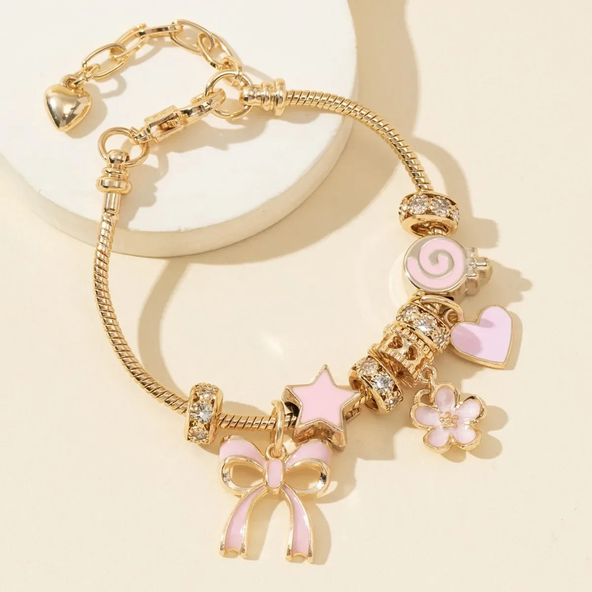 Gold Rhinestone Butterfly - Piña Colada