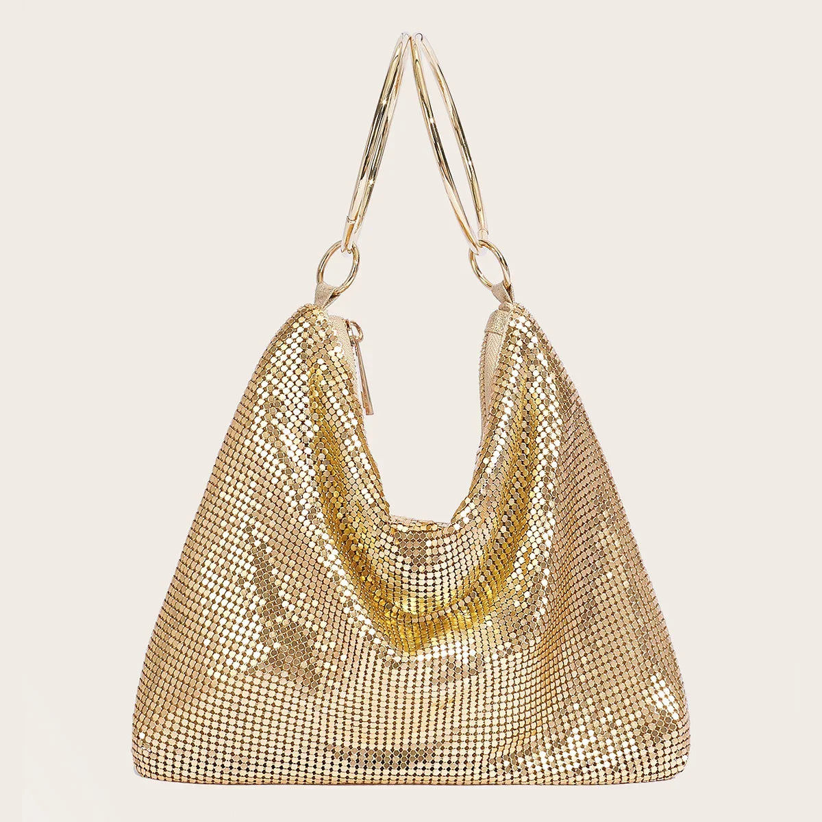 Sequin Casual Nylon Tote - Piña Colada