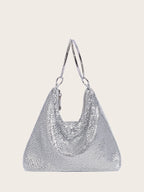 Sequin Casual Nylon Tote - Piña Colada