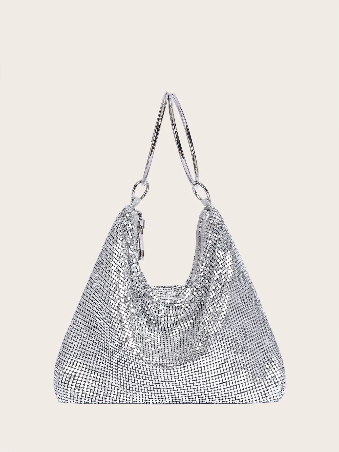 Sequin Casual Nylon Tote - Piña Colada