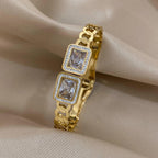 Stainless Steel Cuff Bracelet Color - Piña Colada
