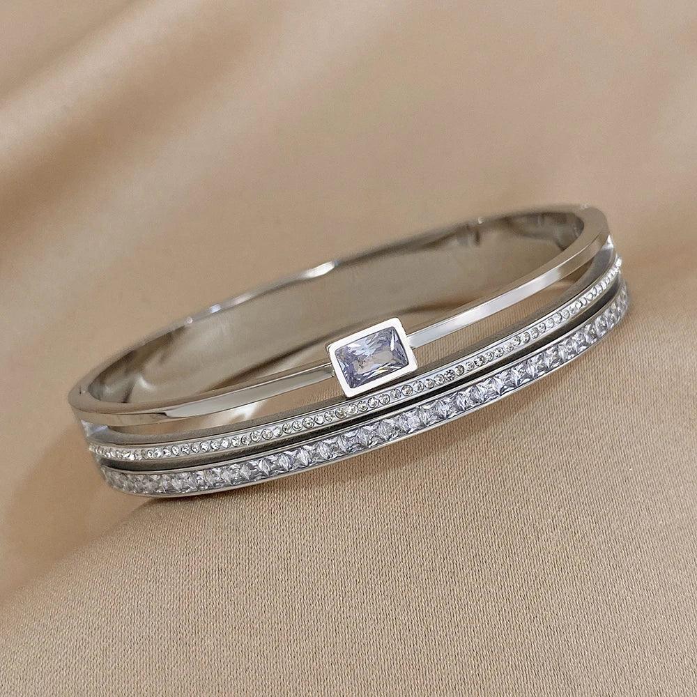 Stainless Steel Cuff Bracelet Color - Piña Colada
