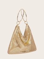 Sequin Casual Nylon Tote - Piña Colada