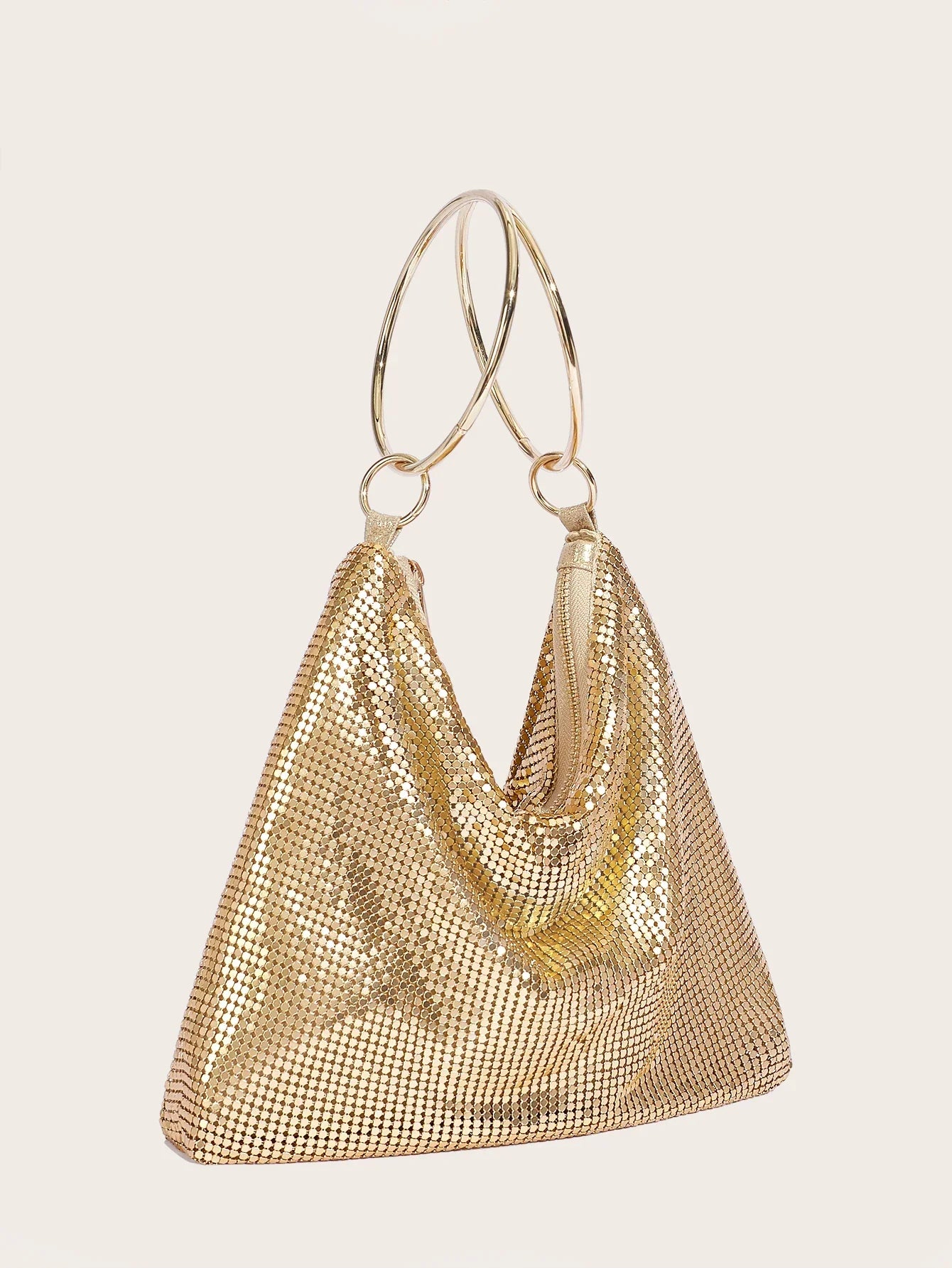 Sequin Casual Nylon Tote - Piña Colada