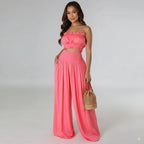 2 Piece Outfits Top Maxi Pant