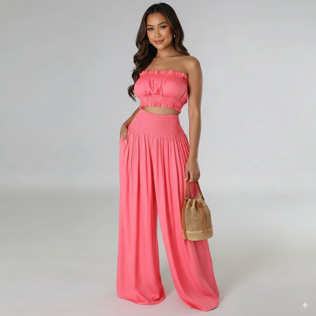 2 Piece Outfits Top Maxi Pant