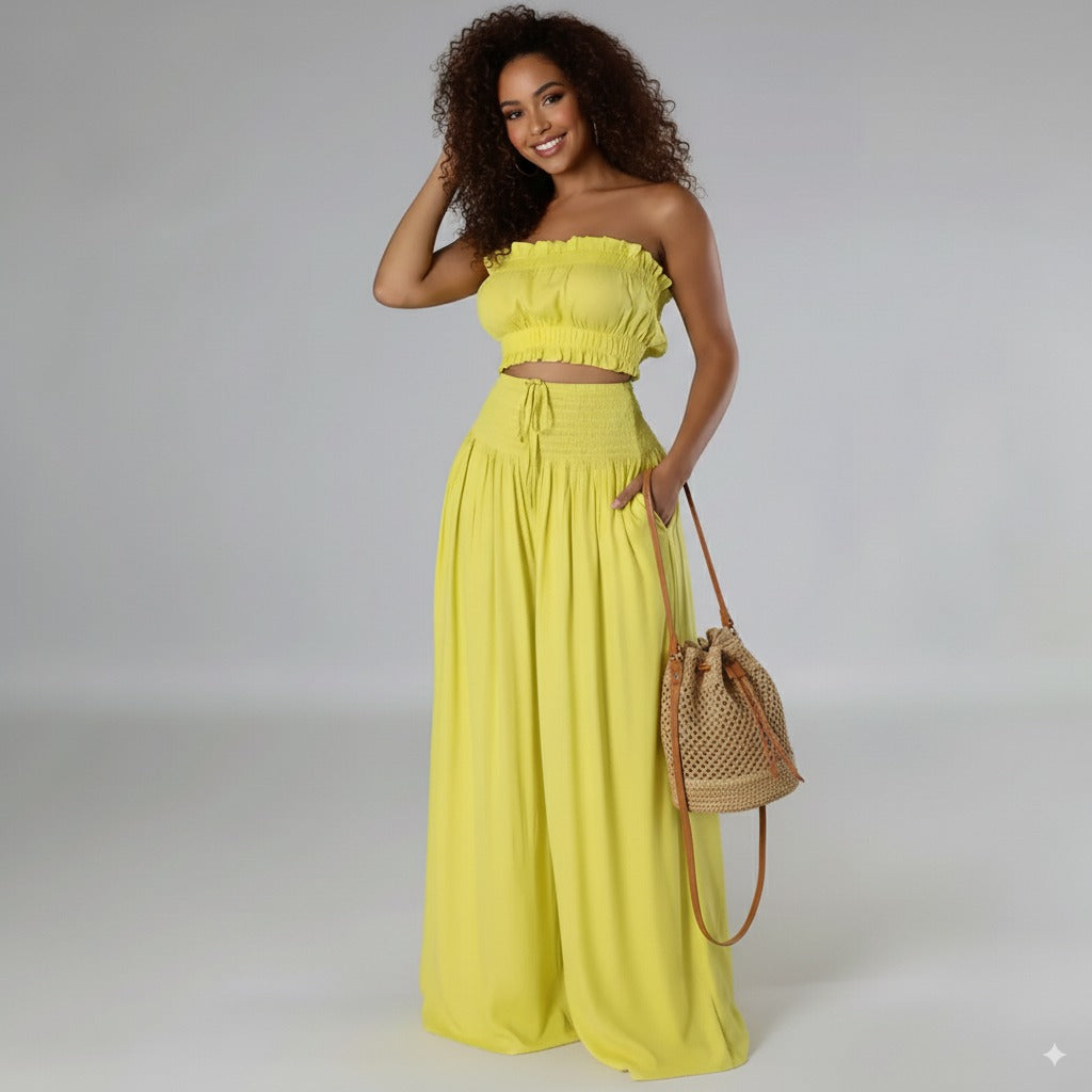 2 Piece Outfits Top Maxi Pant