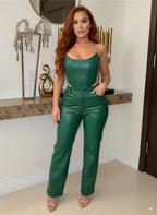 Halter Zip-Up Two-Piece Set – Sexy Clubwear & Tracksuit Combo
