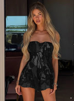 Strapless Patchwork Mini Dress – High Stretch