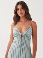 Tie-Front Mini Cami Dress