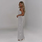 Vestido largo sin espalda para mujer Diamonds