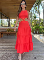 Beach Dress – V-Neck Summer Dress
