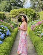 Flower Print Tassel Dress