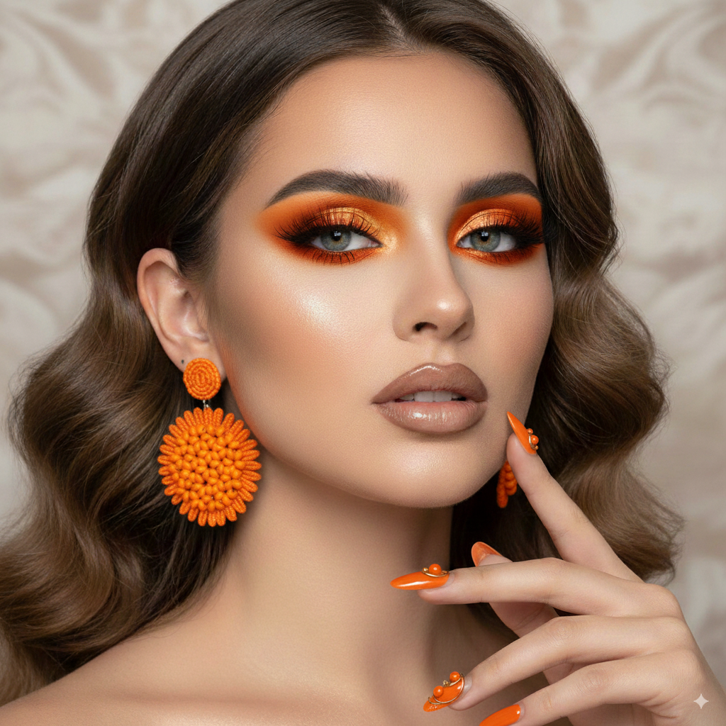 Boho Raffia Flower Drop Earrings