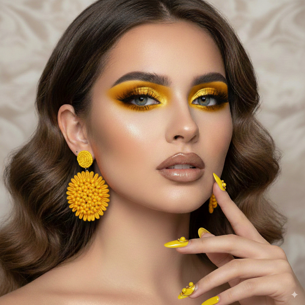 Boho Raffia Flower Drop Earrings