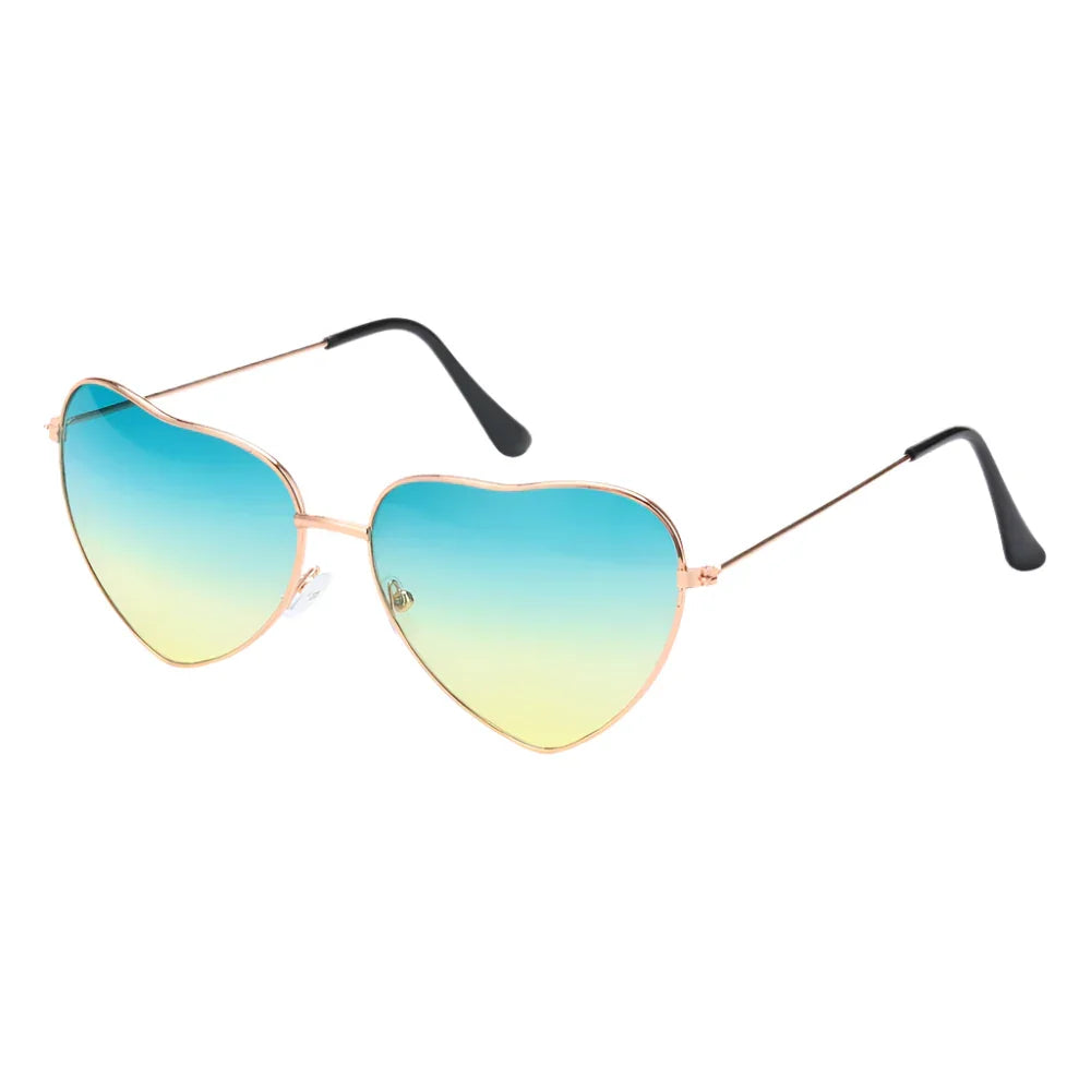 Heart Shape Sunglasses - Piña Colada