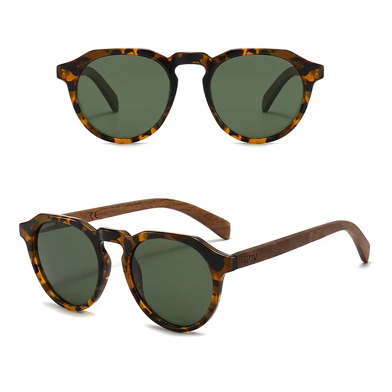 Walnut Wood Sunglasses - Piña Colada