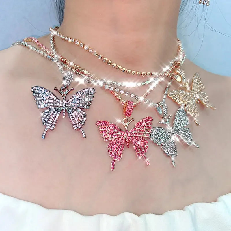 Big Butterfly Pendant - Piña Colada
