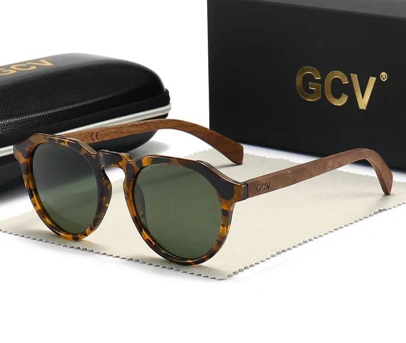 Walnut Wood Sunglasses - Piña Colada