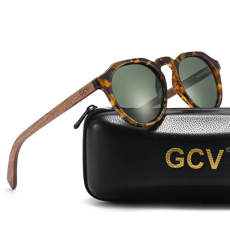 Walnut Wood Sunglasses - Piña Colada