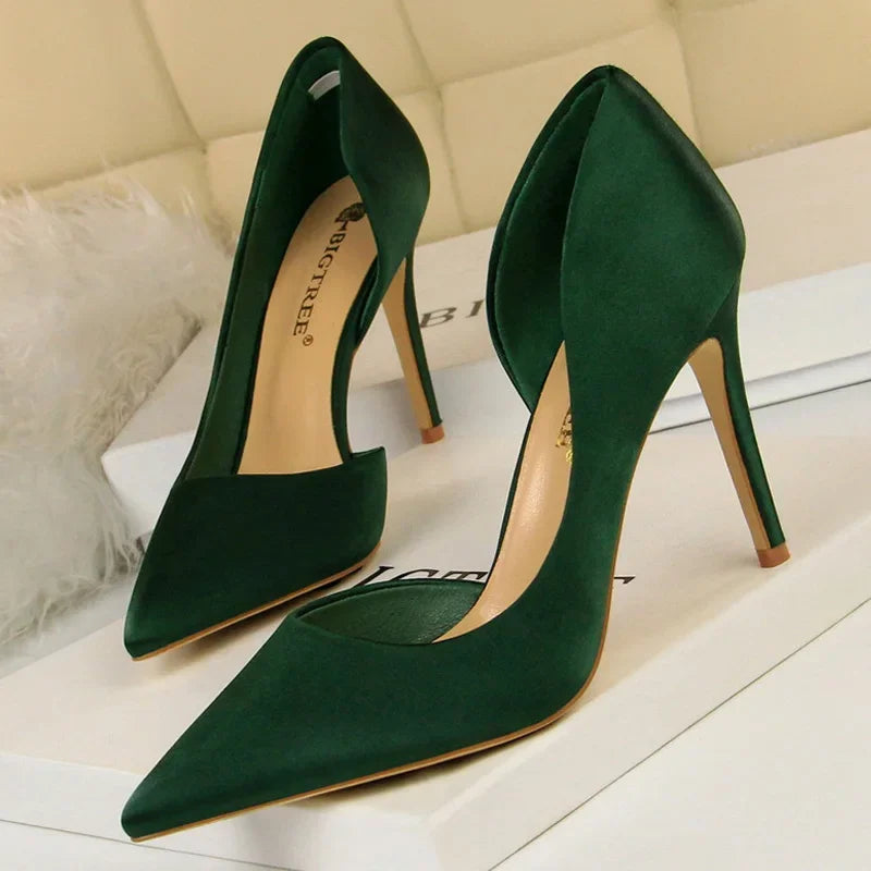 Pumps Silk High Heels - Piña Colada