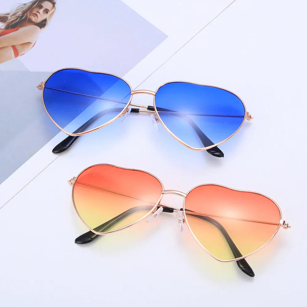 Heart Shape Sunglasses - Piña Colada