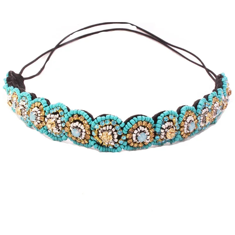 Seed Beads Handmade Headband Pearl - Piña Colada