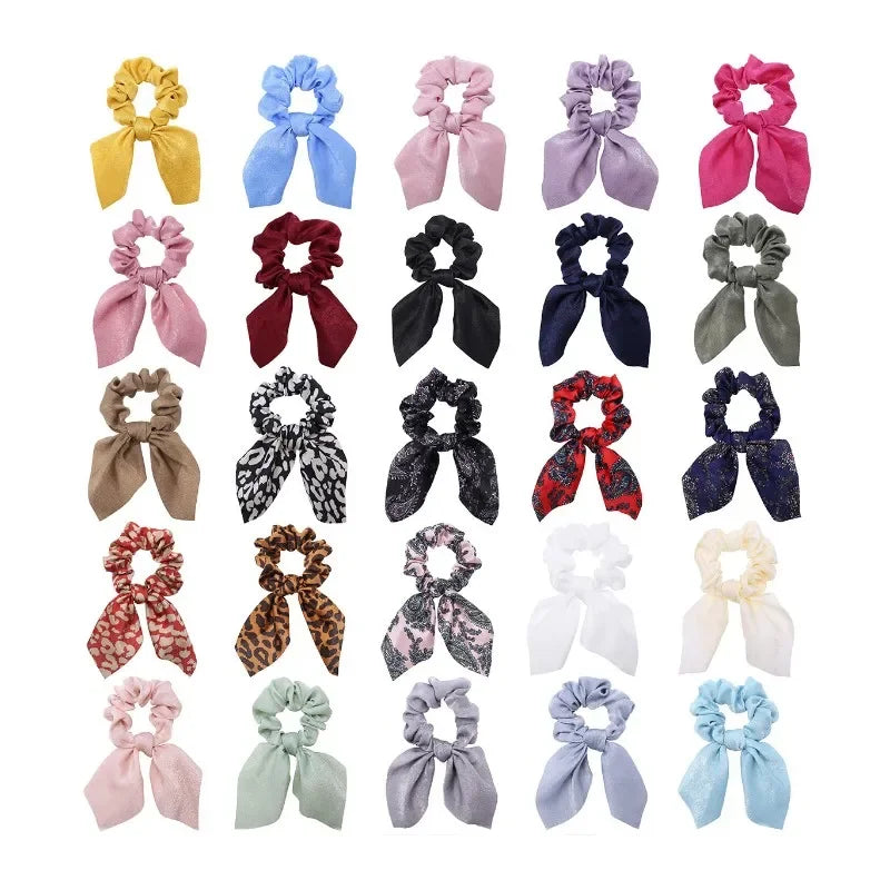 Bow Scrunchies - Piña Colada