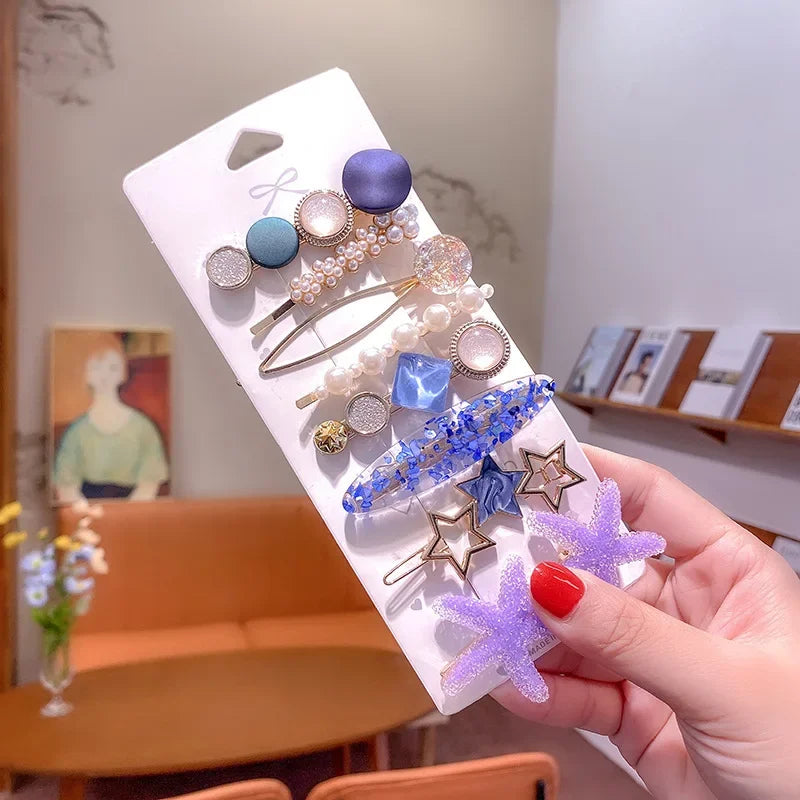 Trendy Geometric Hairpins for Women - Piña Colada