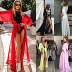 Summer Lady Beach Cover Up Chiffon Long - Piña Colada