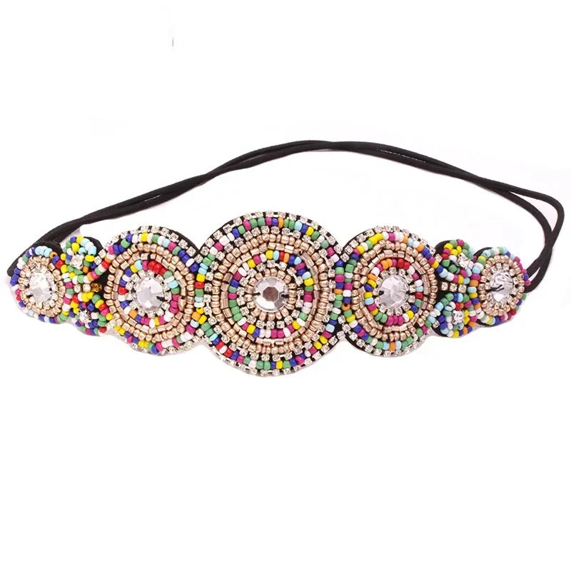 Seed Beads Handmade Headband Pearl - Piña Colada