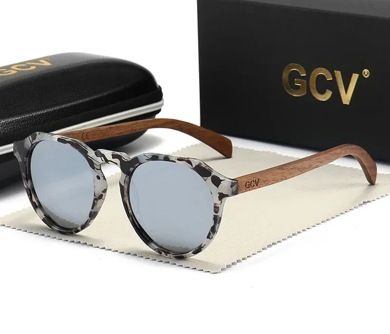 Walnut Wood Sunglasses - Piña Colada