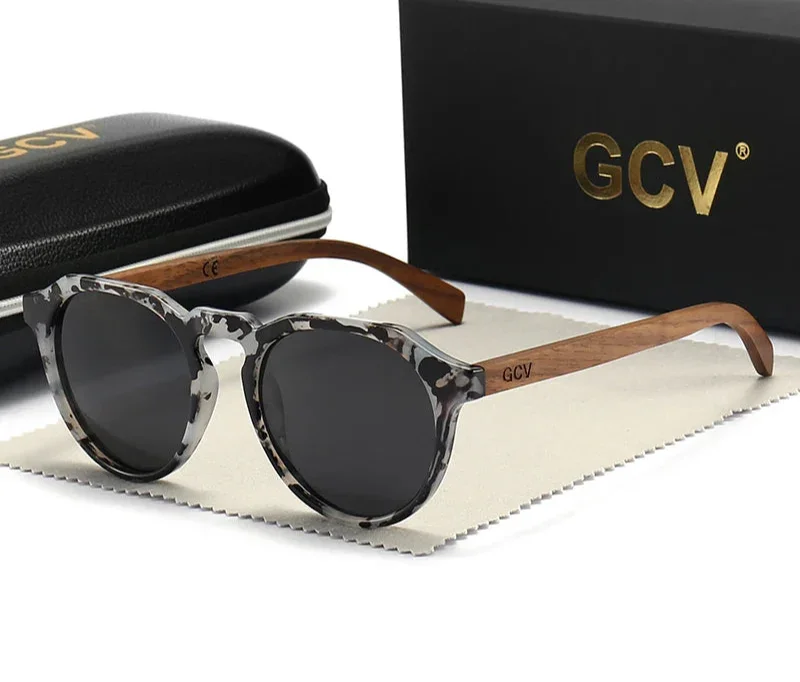 Walnut Wood Sunglasses - Piña Colada