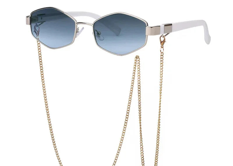 Small Frame Hexagon Sunglasses - Piña Colada