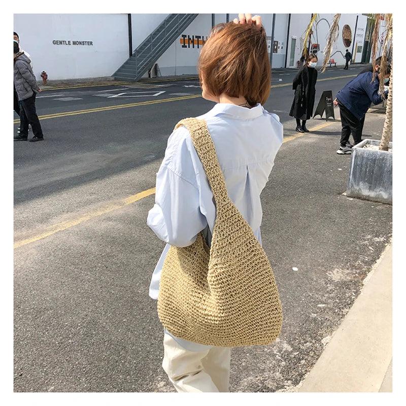 Straw Women Shoulder Bags - Piña Colada