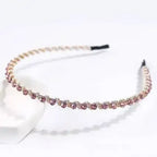 Crystal Pearl Rhinestone Hairband - Piña Colada